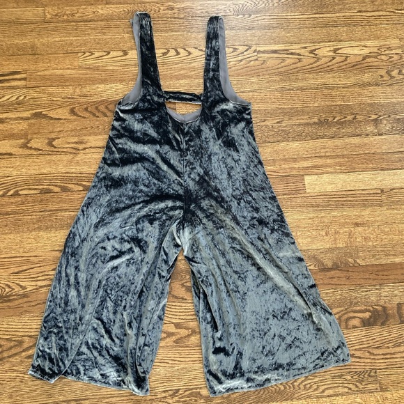 Anthropologie Maeve velvet wide leg jumpsuit overalls jumper 90s Y2K - Picture 5 of 11